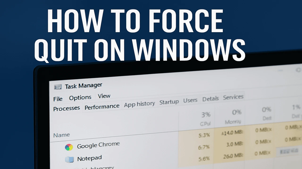 How to Force Quit on Windows